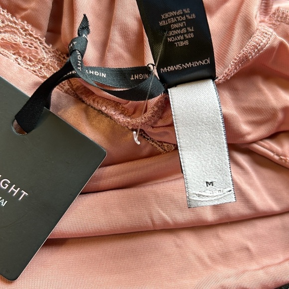 Jonathan Simkhai NIGHT COLD SHOULDER LACE TRIM JERSEY BODYSUIT BLUSH Sz M NEW - Picture 12 of 14